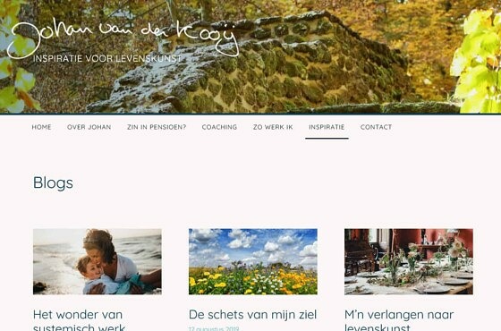 Screenshot of the blog page of johanvanderkooij.nl
